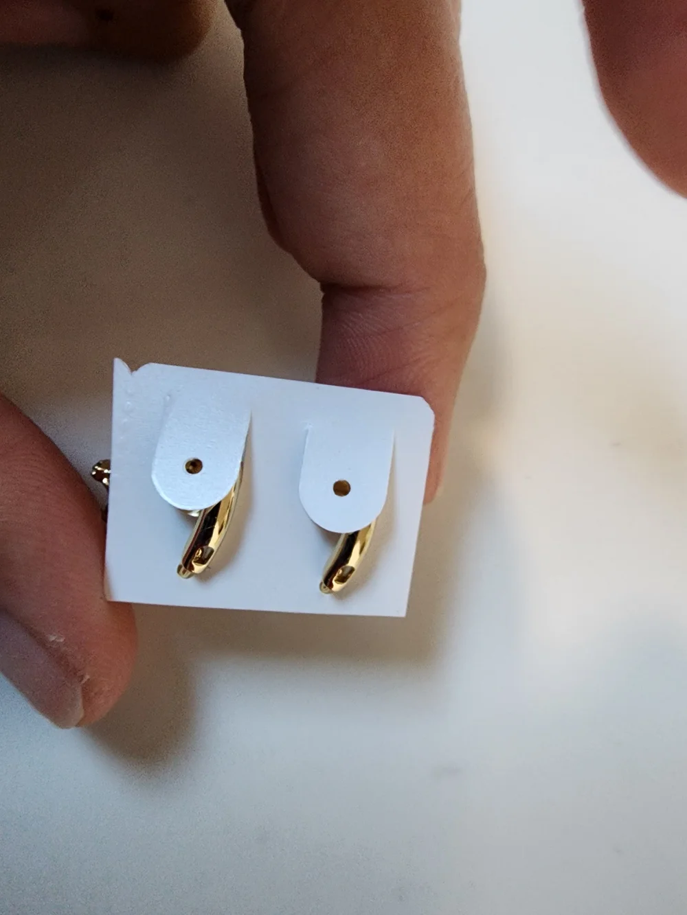 Gold Crystal Leaf Clip-On Earrings